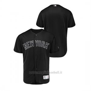 Maglia Baseball Uomo New Y Ork Yankees 2019 Players Weekend Autentico Nero