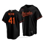 Maglia Baseball Uomo Baltimore Orioles Tyler Nevin Replica Nero