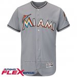 Maglia Baseball Uomo Miami Marlins Blank Grigio Flex Base Autentico Collezione