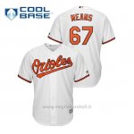 Maglia Baseball Uomo Baltim Ore Orioles 67 John Means Cool Base Bianco