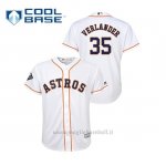 Maglia Baseball Bambino Houston Astros 35 Justin Verlander 2019 World Series Bound Cool Base Bianco