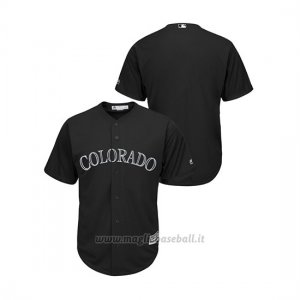 Maglia Baseball Uomo Col Orado Rockies 2019 Players Weekend Replica Nero