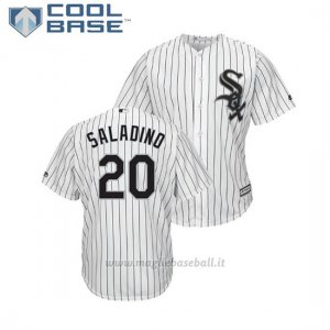 Maglia Baseball Uomo Chicago White Sox Tyler Saladino Cool Base Majestic 1ªBianco