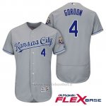 Maglia Baseball Uomo Kansas City Royals Alex Gordon Grigio 50th Season Flex Base
