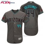 Maglia Baseball Uomo Arizona Diamondbacks 44 Paul Goldschmidt Grigio Aqua Alterner 20 Anniversario Flex Base