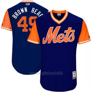 Maglia Baseball Uomo New York Mets 2017 Little League World Series Josh Smoker Royal