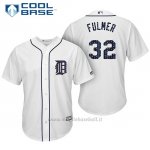 Maglia Baseball Uomo Detroit Tigers 2017 Estrellas y Rayas Michael Fulmer Bianco Cool Base