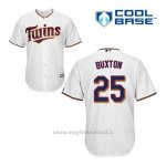 Maglia Baseball Uomo Minnesota Twins Byron Buxton 25 Bianco 1ªCool Base