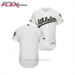Maglia Baseball Uomo Oakland Athletics 2018 Dia de los Caidos Flex Base Bianco