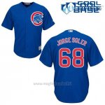 Maglia Baseball Uomo Chicago Cubs 68 Jorge Soler Blu Alterner Cool Base