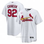 Maglia Baseball Uomo St. Louis Cardinals Genesis Cabrera Home Replica Bianco