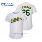Maglia Baseball Bambino Oakland Athletics Matt Chapman Cool Base Official 1ªBianco
