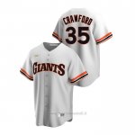 Maglia Baseball Uomo San Francisco Giants Brandon Crawford Cooperstown Collection Primera Bianco