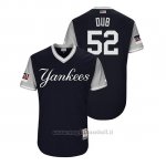 Maglia Baseball Uomo New York Yankees C.c. Sabathia 2018 Llws Players Weekend Dub Blu