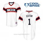 Maglia Baseball Uomo Chicago White Sox 1 Adam Eaton Bianco Alterner Cool Base