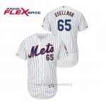 Maglia Baseball Uomo New York Mets Robert Gsellman 150th Aniversario Patch Autentico Flex Base Bianco