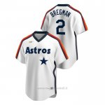 Maglia Baseball Uomo Houston Astros Alex Bregman Cooperstown Collection Primera Bianco