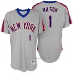 Maglia Baseball Uomo New York Mets Mookie Wilson Turn Back The Clock Grigio