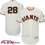 Maglia Baseball Uomo San Francisco Giants Buster Posey Crema Flex Base Autentico Collezione