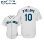 Maglia Baseball Uomo Seattle Mariners Mike Marjama Cool Base Majestic 1ªBianco