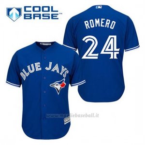 Maglia Baseball Uomo Toronto Blue Jays Ricky Romero 24 Blu Alterner Cool Base
