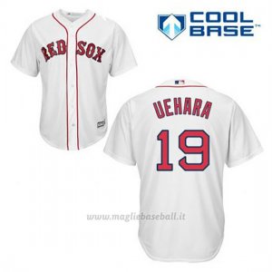 Maglia Baseball Uomo Boston Red Sox 19 Koji Uehara Bianco 1ªCool Base
