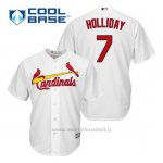 Maglia Baseball Uomo St. Louis Cardinals Matt Holliday 7 Bianco 1ªCool Base