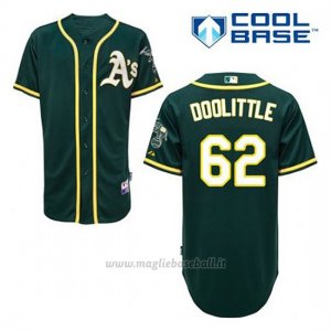 Maglia Baseball Uomo Oakland Athletics Sean Doolittle 62 Verde Alterner Cool Base