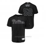 Maglia Baseball Hombre Philadelphia Phillies 52 Jose Alvarez 2019 Players Weekend Autentico Nero