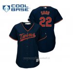 Maglia Baseball Donna Minnesota Twins Miguel Sano Cool Base Majestic Alternato Blu