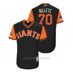 Maglia Baseball Uomo San Francisco Giants Julian Fernandez 2018 Llws Players Weekend Billete Nero