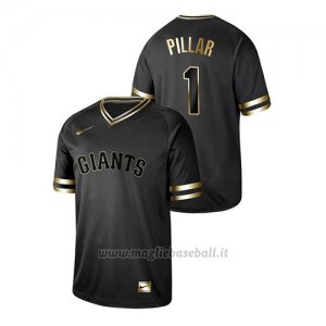 Maglia Baseball Hombre San Francisco Giants Kevin Pillar 2019 Golden Edition 1 Nero