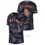 Maglia Baseball Hombre Detroit Tigers Nick Castellanos Camuffamento Autentico Collezione Blu