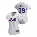 Maglia Baseball Donna New York Mets Edwin Diaz 2020 Replica Primera Bianco