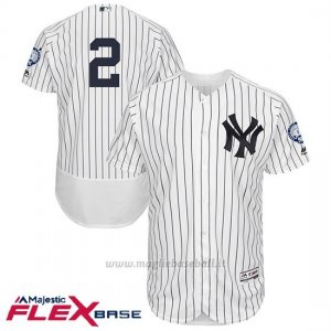 Maglia Baseball Uomo New York Yankees Derek Jeter Bianco 1ªRetirement Flex Base