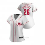 Maglia Baseball Donna Cincinnati Reds Raisel Iglesias 2020 Replica Primera Bianco