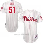Maglia Baseball Uomo Philadelphia Phillies Carlos Ruiz Turn Back The Clock Bianco