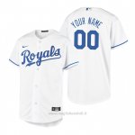 Maglia Baseball Bambino Kansas City Royals Personalizzate Replica Primera Bianco