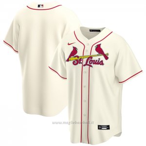 Maglia Baseball Uomo St. Louis Cardinals Alternato Replica Crema