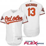 Maglia Baseball Uomo Baltimore Orioles 13 Manny Machado Bianco 2017 Flex Base