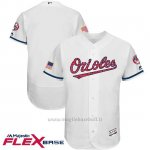 Maglia Baseball Uomo Baltimore Orioles 2017 Estrellas Y Rayas Bianco Flex Base