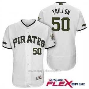 Maglia Baseball Uomo Pittsburgh Pirates Jameson Taillon Bianco 2018 1ªAlterner Flex Base