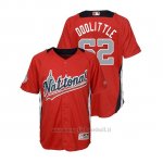 Maglia Baseball Bambino All Star Game Majestic Sean Doolittle 2018 1ªRun Derby National League Rosso