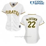 Maglia Baseball Uomo Pittsburgh Pirates Andrew Mccutchen 22 Bianco Cool Base