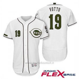 Maglia Baseball Uomo Cincinnati Reds 19 Joey Votto 2018 Alterner Autentico Flex Base