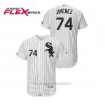 Maglia Baseball Uomo Chicago White Sox Eloy Jimenez Flex Base Majestic Autentico Collection Bianco