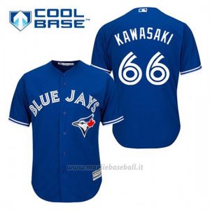 Maglia Baseball Uomo Toronto Blue Jays Munenori Kawasaki 66 Blu Alterner Cool Base