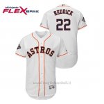 Maglia Baseball Uomo Houston Astros 22 Josh Reddick 2019 World Series Bound Flex Base Bianco