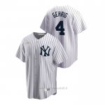 Maglia Baseball Uomo New York Yankees Lou Gehrig Cooperstown Collection Primera Bianco
