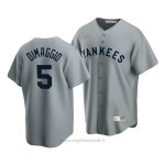 Maglia Baseball Uomo New York Yankees Joe Dimaggio Cooperstown Collection Road Grigio